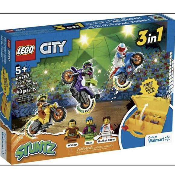 LEGO City Stuntz 3 in 1 Motorcycle Gift Set 40 Pieces 66707 NEW FACTORY SEALED - Picture 1 of 5